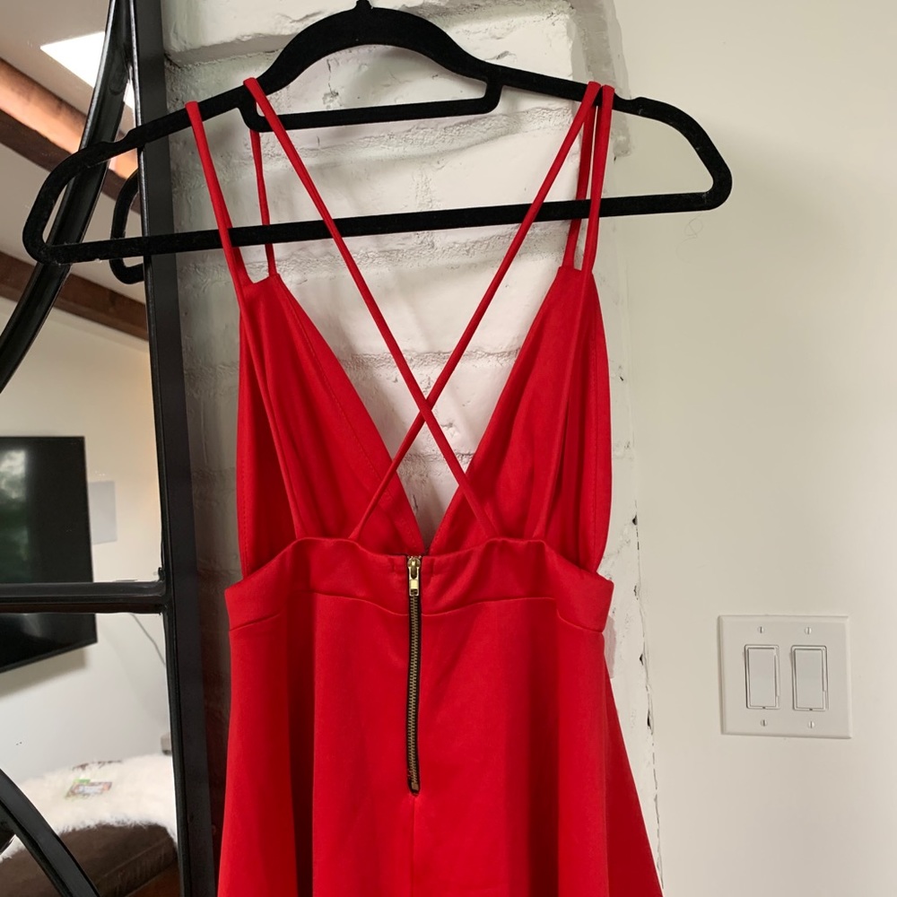 Red Mini Dress - Picture 4 of 5